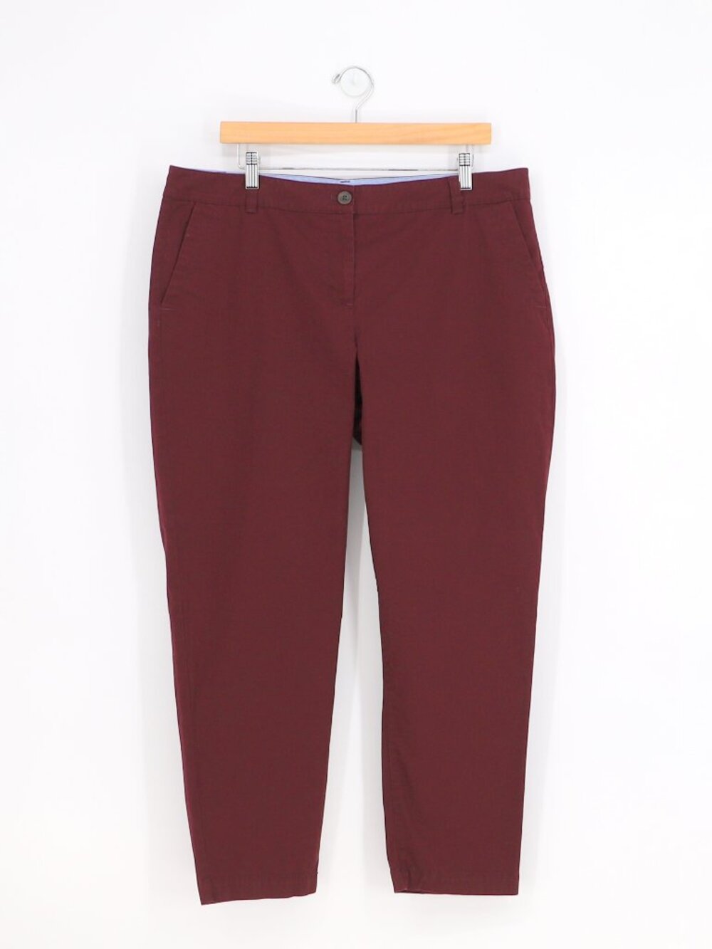 TALBOTS The Weekend Chino Pants in Burgundy Size 16P